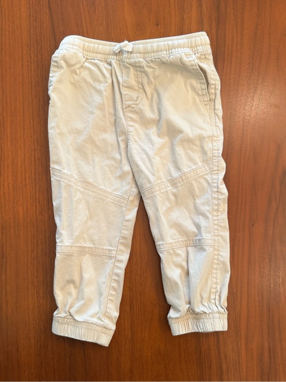 Scene & Heard Boys Kids Cotton Jogger Pants Cream size 18 months